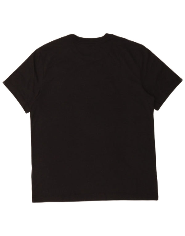 Camiseta gráfica masculina Nike grande algodão preto