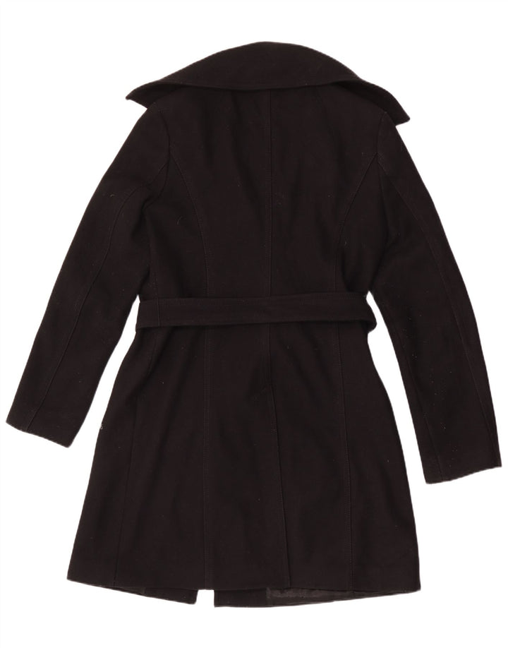 Sobretudo feminino Benetton UK 14 lã preta média
