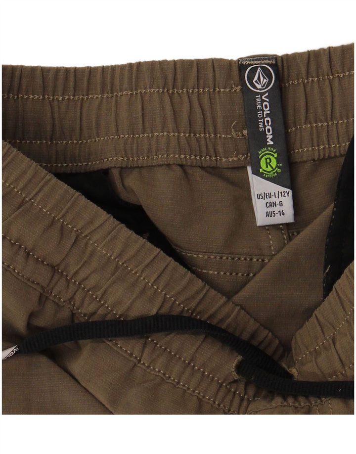 Shorts casuais masculinos VOLCOM 11-12 anos grandes W26 cáqui