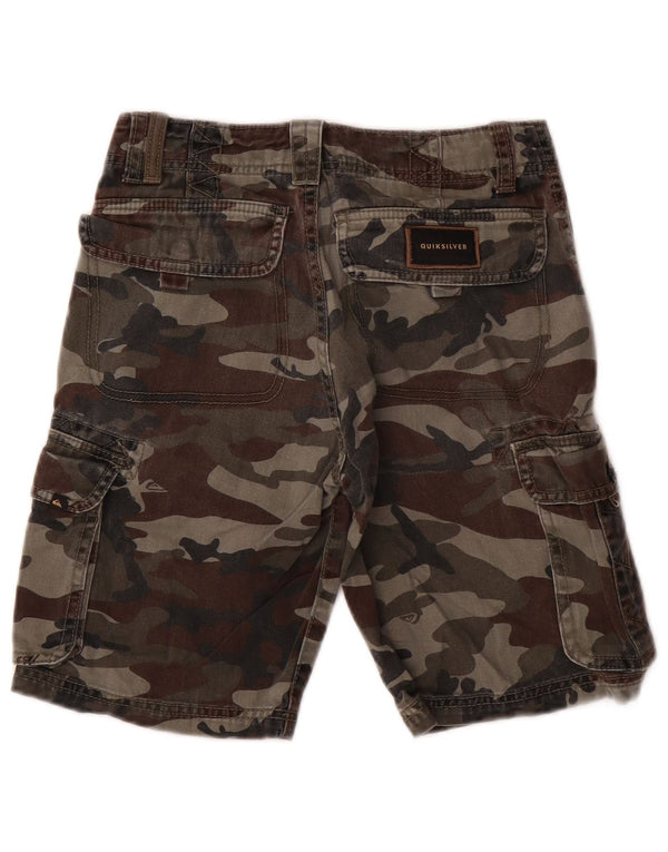 Quiksilver Meninos Regular Fit Cargo Shorts 9-10 Anos W25 Camuflagem Cáqui