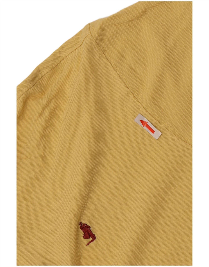 Camisa polo masculina Marlboro Classics algodão amarelo médio