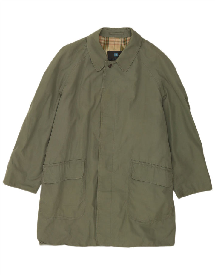 Sobretudo masculino Ballantyne UK 40 grande algodão verde