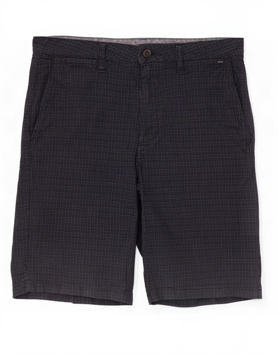 Shorts Chino masculino Vans W32 médio preto xadrez algodão