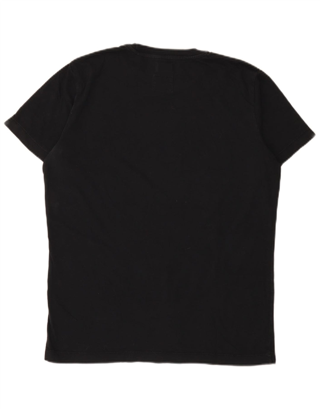 Diesel Camiseta masculina gráfica Top médio algodão preto