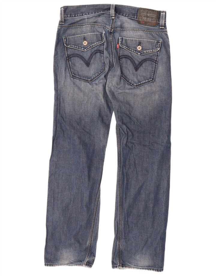 Levi's Masculino 514 Straight Jeans W32 L30 Azul Algodão