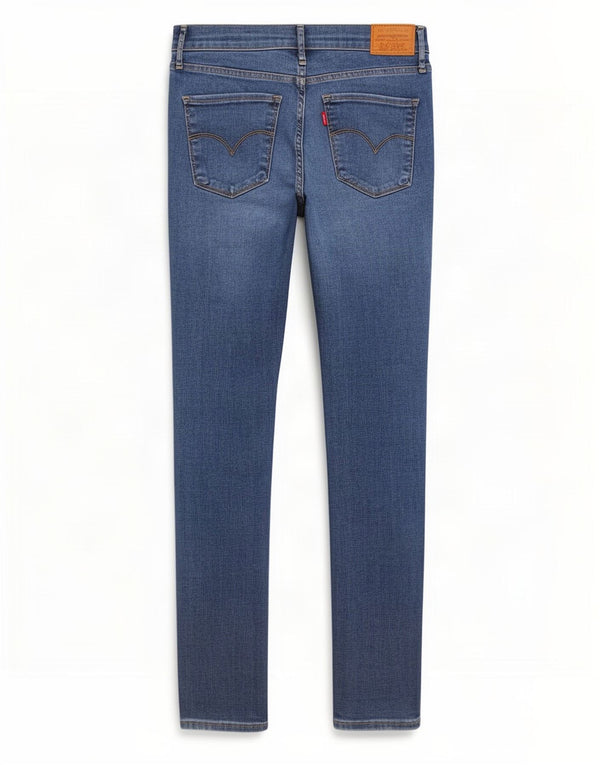 Jeans skinny feminino Levi's W29 L30 algodão azul marinho