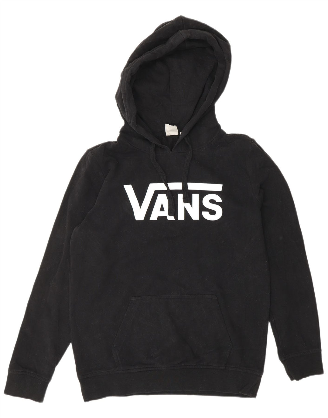 Vans feminino gráfico moletom com capuz UK 10 pequeno preto