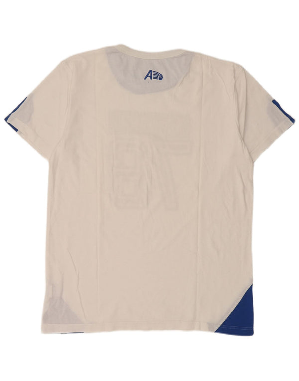 Camiseta gráfica masculina Americanino Top 2XL algodão colorblock branco