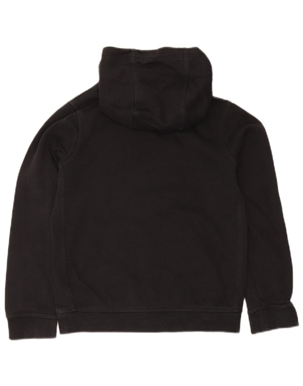 Jumper com capuz gráfico Nike Boys 10-11 anos médio preto algodão