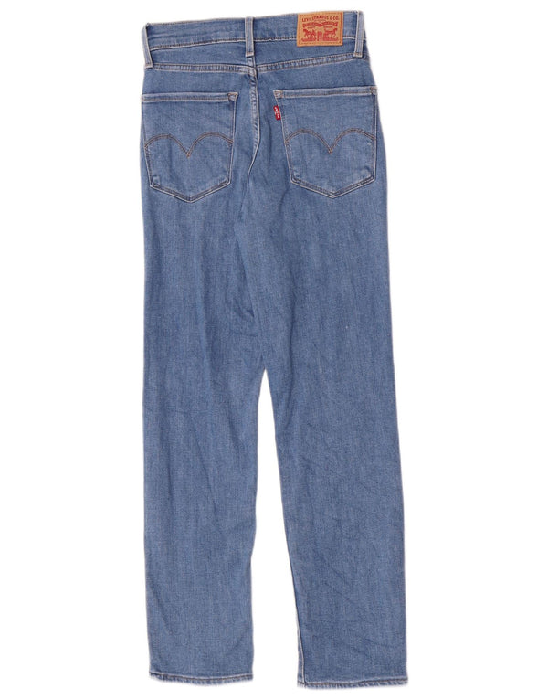 Calça jeans feminina Levi's 724 High Rise Straight W24 L26 algodão azul