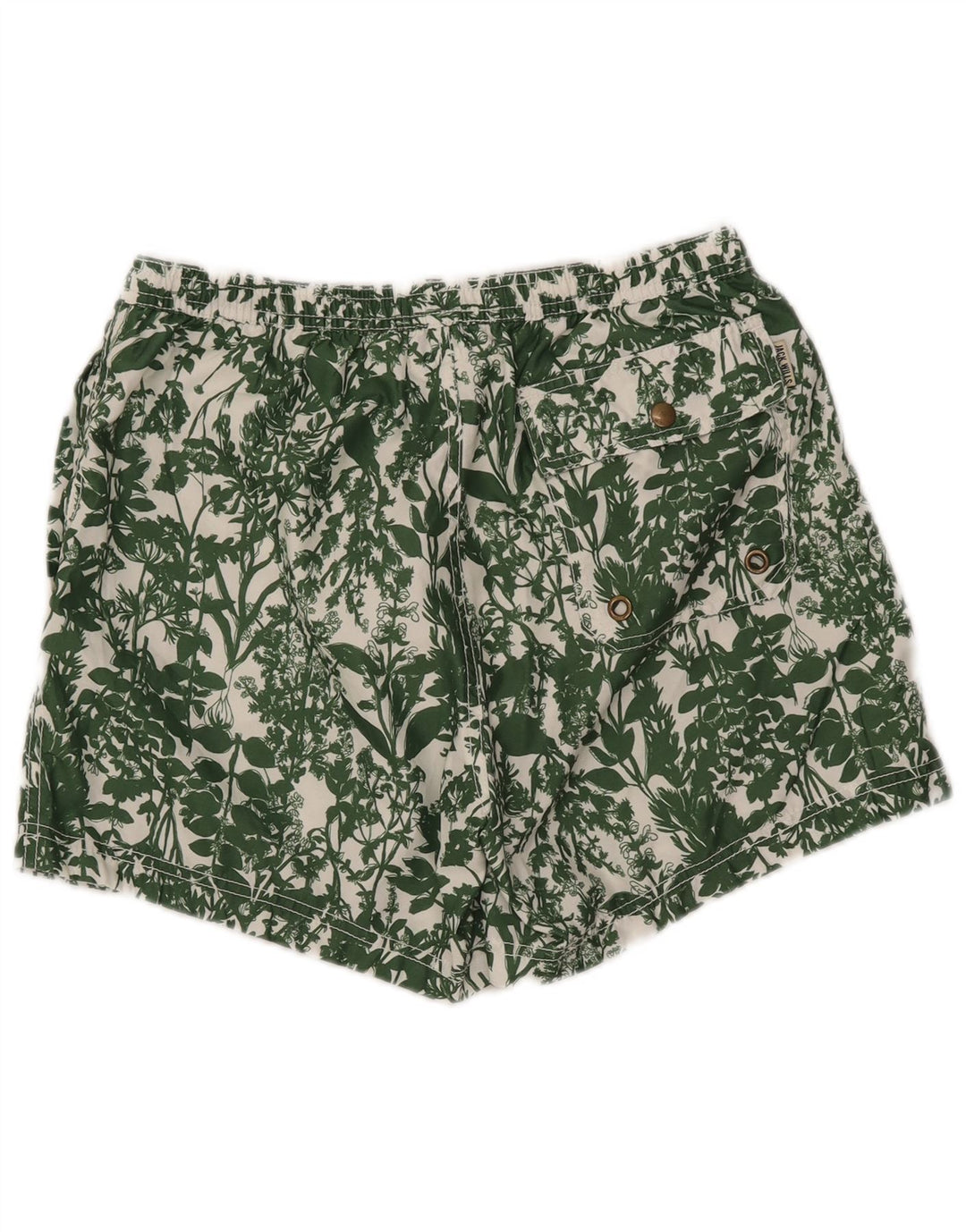 Shorts de natação masculino JACK WILLS médio verde floral