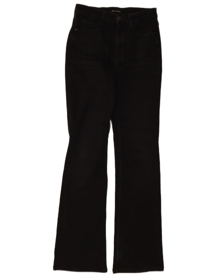 Jeans feminino Massimo Dutti Bootcut EU 38 pequeno W28 L32 preto