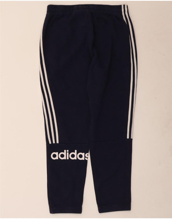 Calça de treino masculina Adidas Graphic grande algodão azul marinho