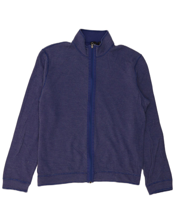 Hugo Boss Mens Treino Top Jaqueta XL Algodão Azul