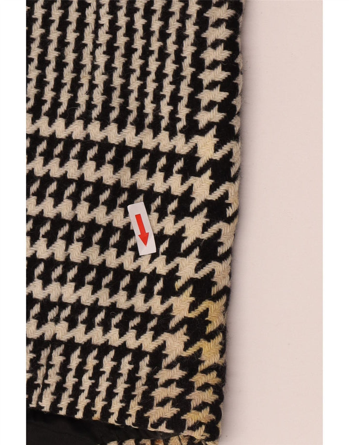 Sobretudo oversized feminino Penny Black UK 10 pequeno preto houndstooth lã