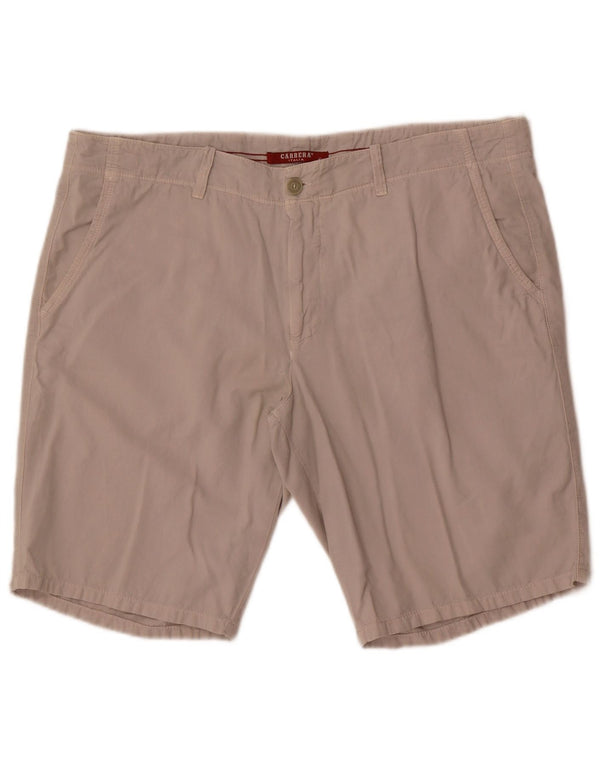 Carrera Mens Chino Shorts IT 56 3XL W38 Algodão Cinza