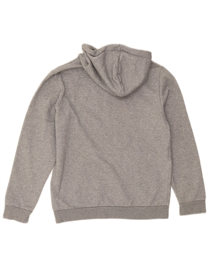 Puma masculino gráfico moletom com capuz pequeno algodão cinza