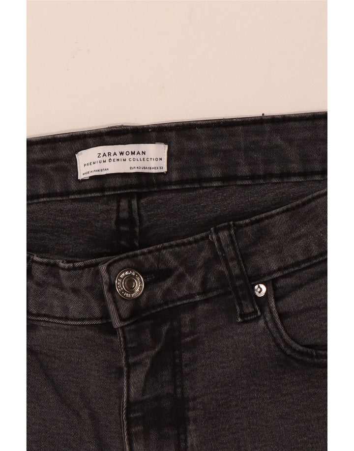 Zara Jeans Slim Feminino EU 42 Grande W32 L26 Cinza