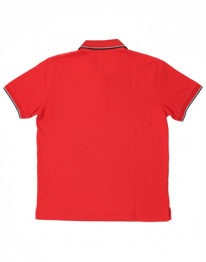 Camisa polo masculina KAPPA de algodão vermelho médio