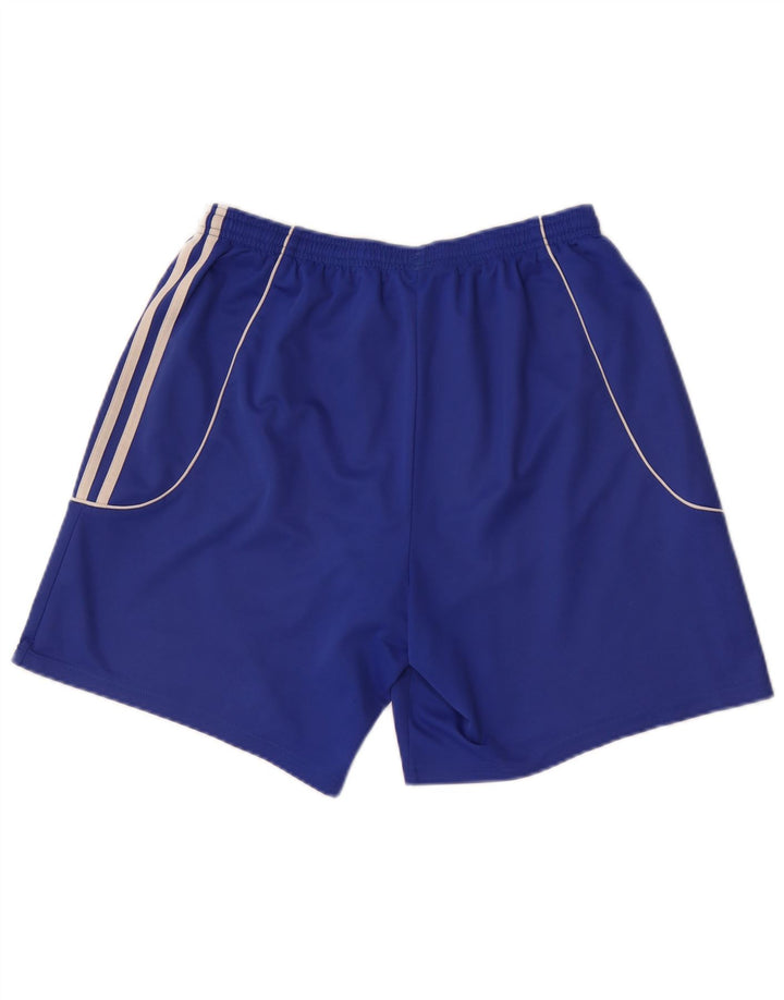 Shorts esportivos masculinos Adidas grande poliéster azul