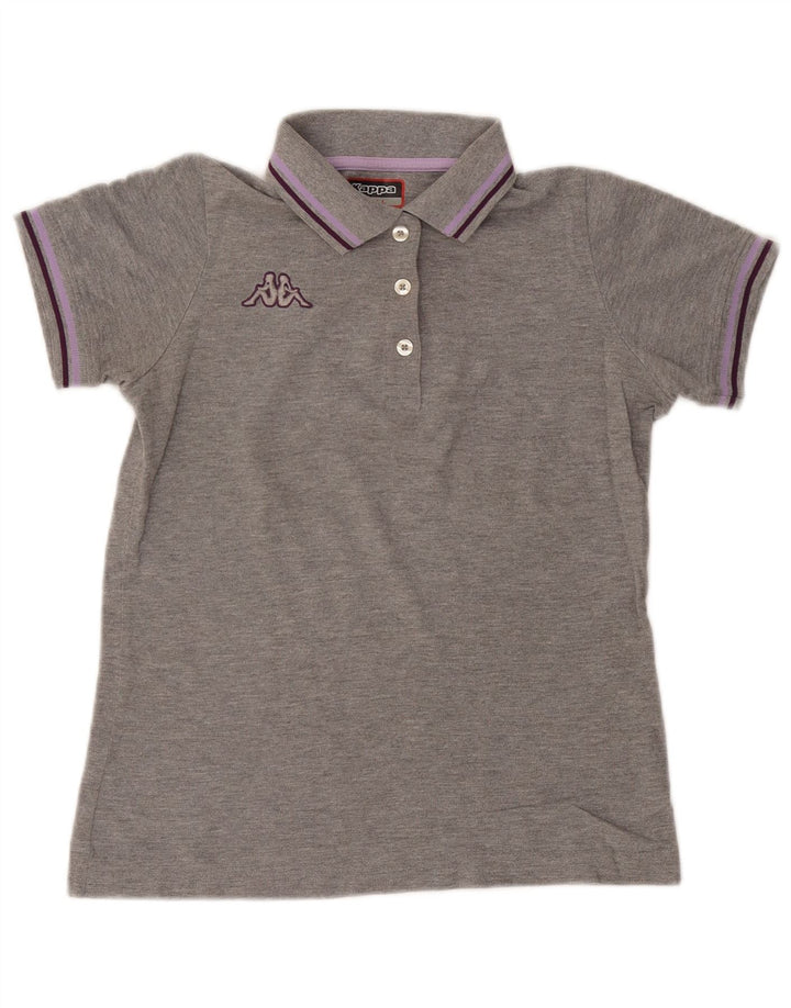 Camisa polo feminina KAPPA UK 10 pequena cinza