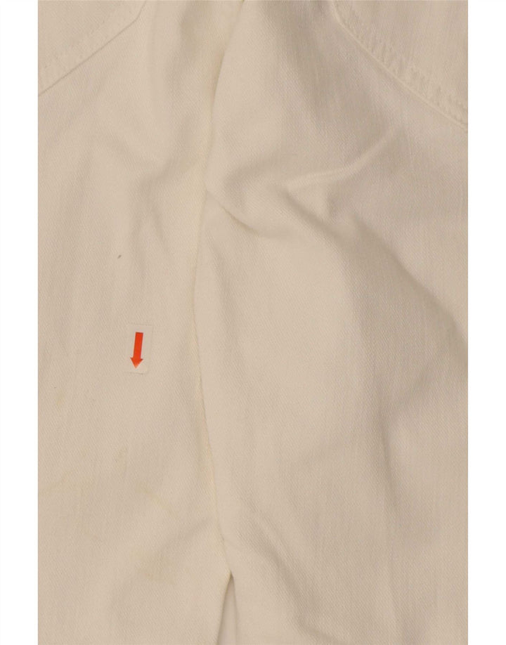 Lee Womens Norma Straight Jeans W31 L29 Algodão Branco