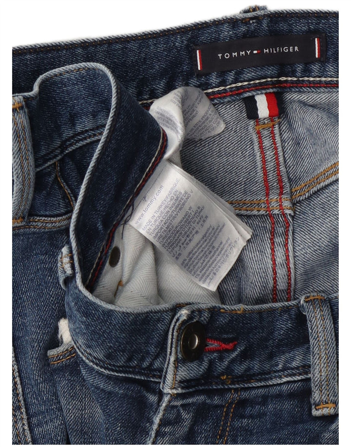 Tommy Hilfiger Masculino Slim Jeans W36 L30 Azul Algodão