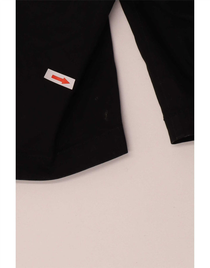Shorts Chino feminino Tommy Hilfiger US 8 médio W32 algodão preto