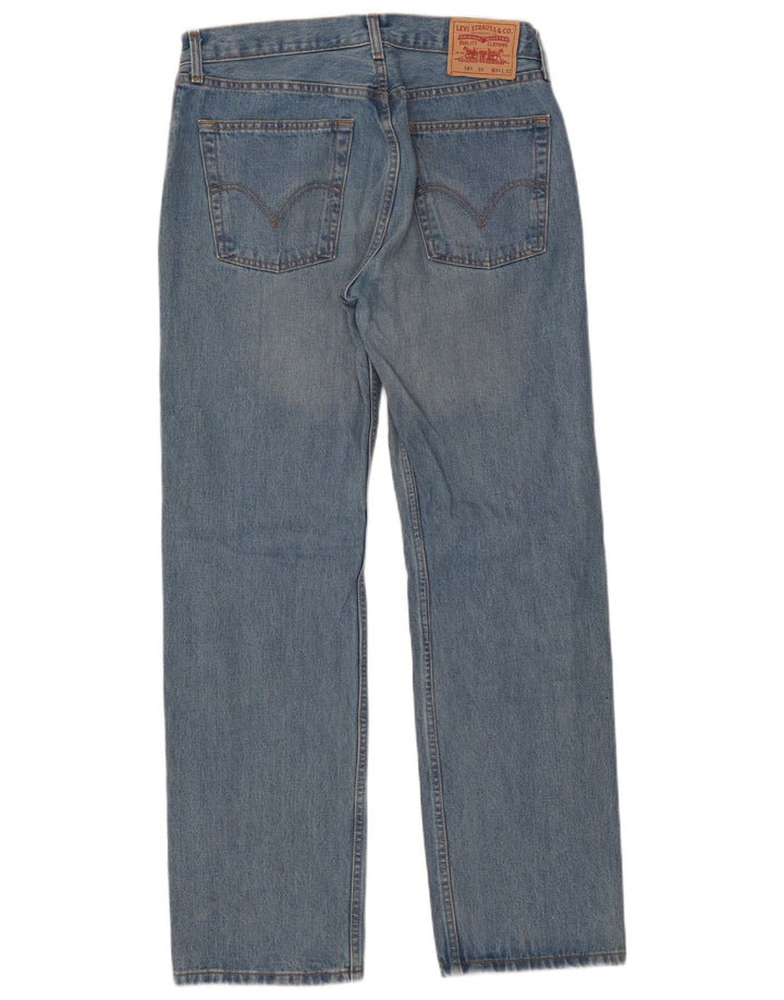 Levi's Masculino 581 Straight Jeans W34 L32 Azul Algodão