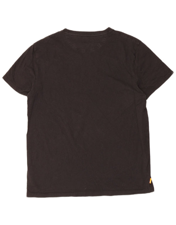 Camiseta masculina Timberland Slim Fit grande algodão preto