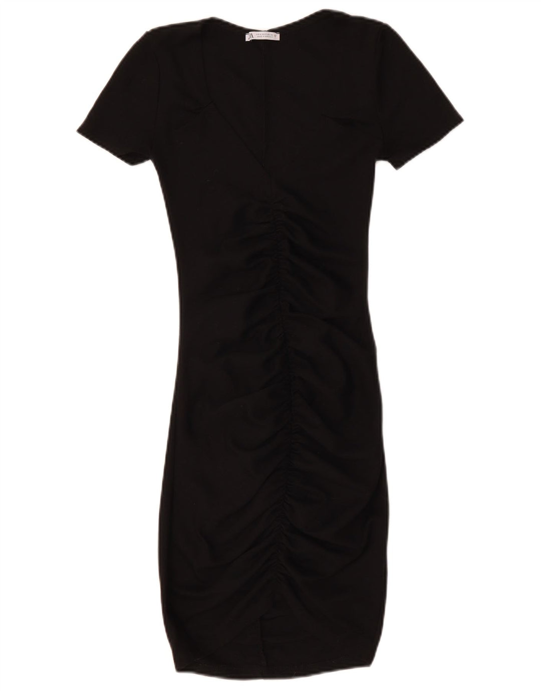 Vestido bodycon feminino ZARA Reino Unido 8 pequeno preto
