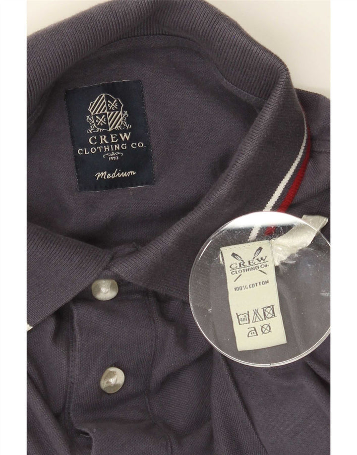 Camisa polo masculina Crew Clothing algodão azul marinho médio