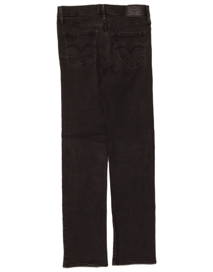 Calça jeans feminina Levi's 314 Shaping Straight W28 L30 algodão preto