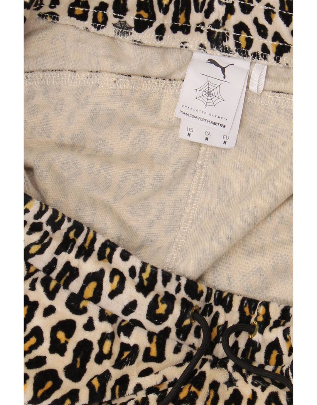 Calça de treino feminina PUMA Joggers UK 14 médio preto estampa animal