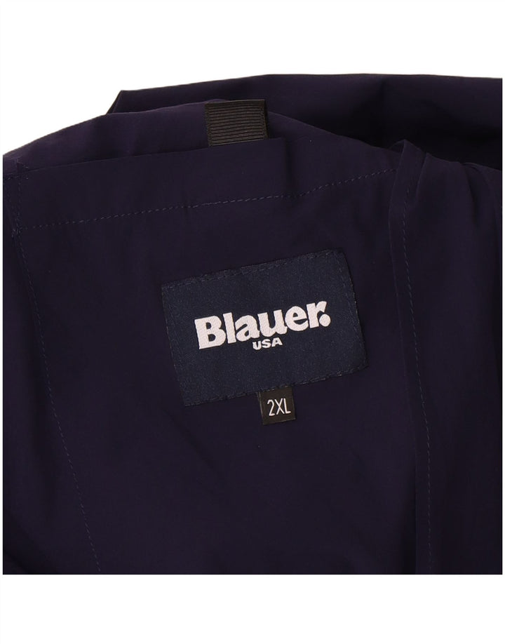 Jaqueta bomber masculina Blauer 2XL L27 azul marinho poliamida