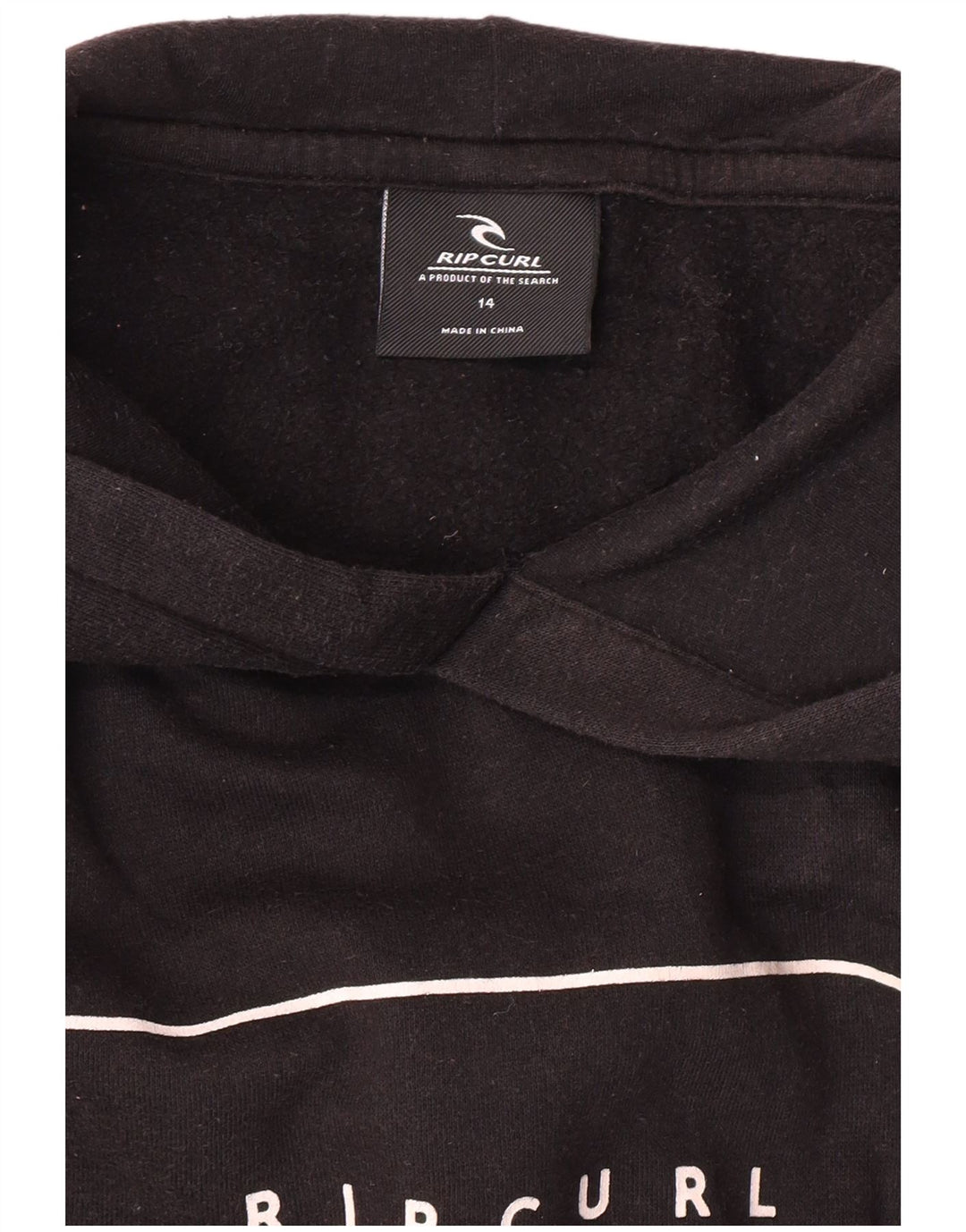 Suéter com capuz gráfico feminino Rip Curl UK 14 médio preto