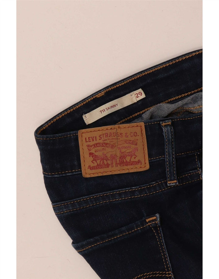 Calça jeans feminina Levi's 711 skinny W29 L31 azul marinho