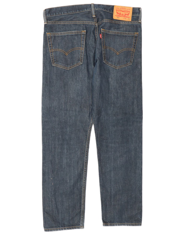 Levi's Masculino 502 Tapered Jeans W33 L30 Azul Algodão