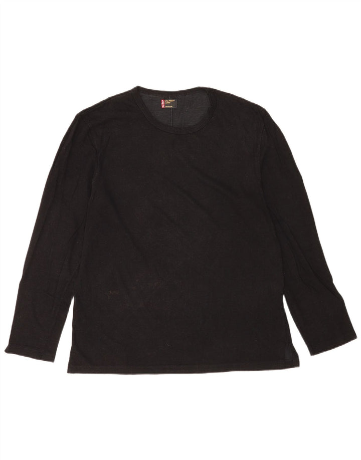 Top masculino Levi's manga comprida grande algodão preto