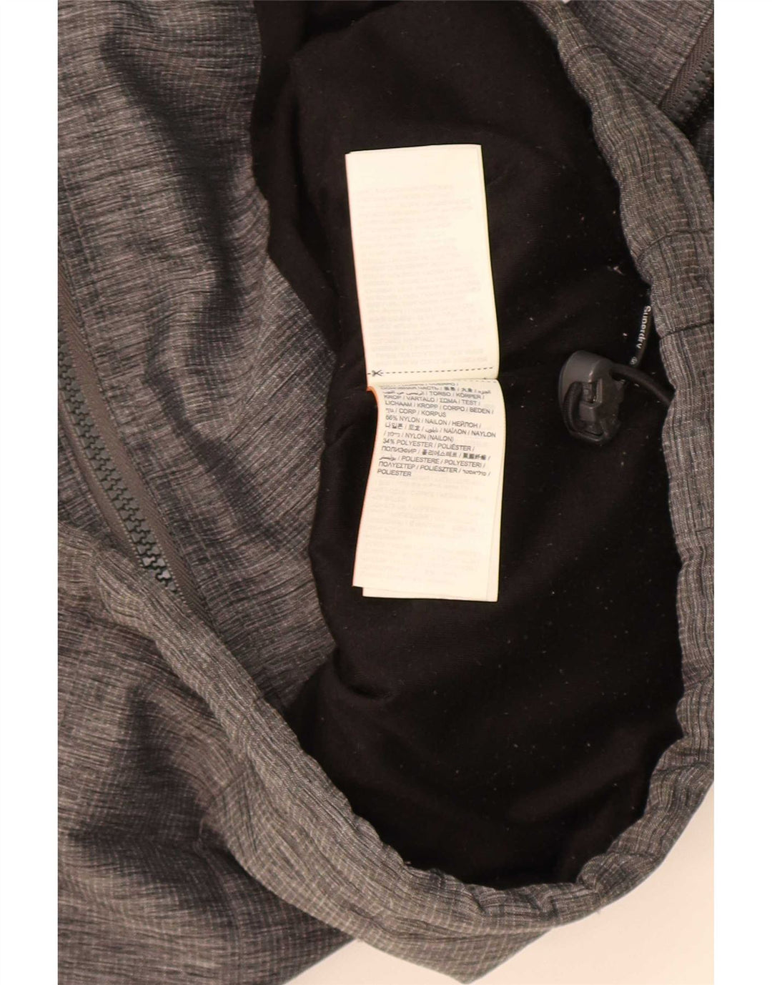 Jaqueta corta-vento masculina Superdry The Windcheater UK 38 cinza médio manchado