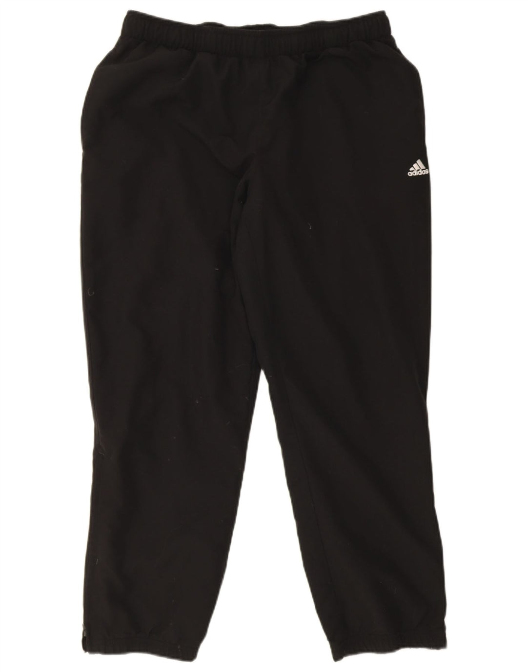 Adidas masculino climalite calças de treino joggers grande poliéster preto