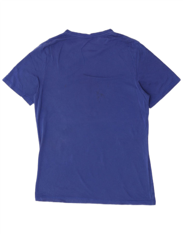 Camiseta masculina estampada Champion algodão azul médio