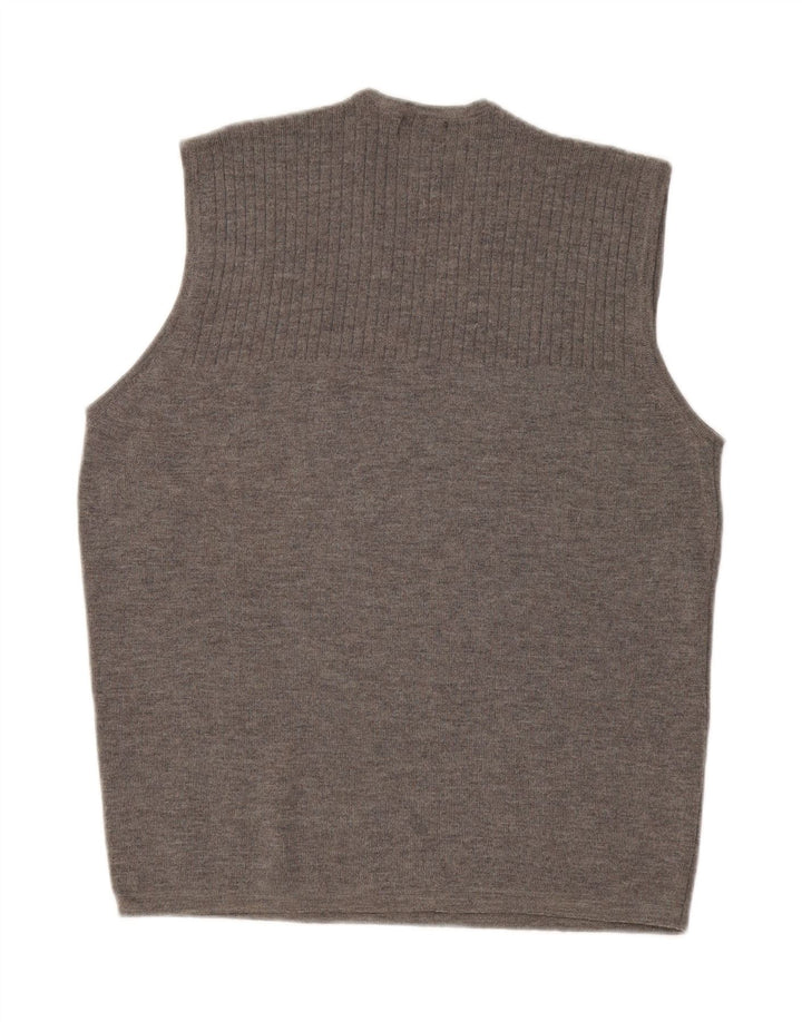 Regata masculina MASSIMO DUTTI com colete XL cinza lã nova
