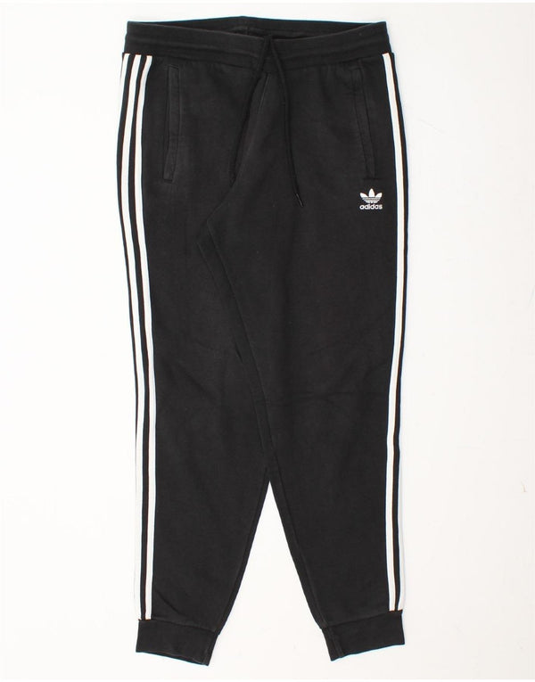 ADIDAS Mens Treino Calças Joggers Grande Algodão Preto