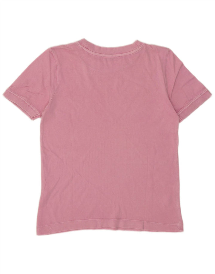Zara Camiseta Feminina Top UK 10 Pequena Rosa