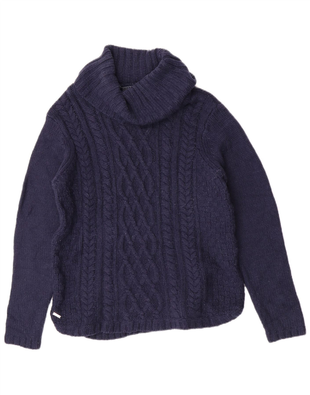 Suéter feminino Joules com gola redonda Reino Unido 12 médio azul marinho acrílico