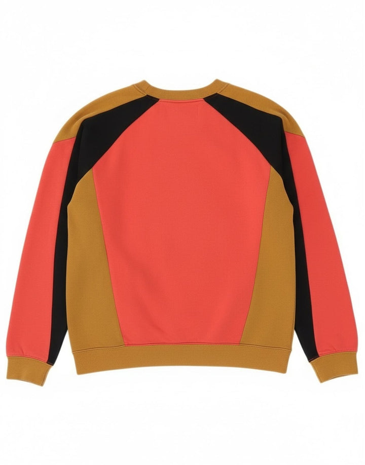 Nike feminino gráfico moletom jumper UK 10 pequeno bloco colorido multicolorido