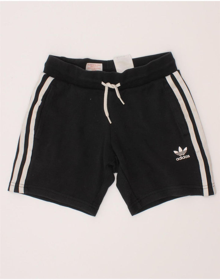 Shorts esportivos masculinos Adidas 5-6 anos médio preto algodão