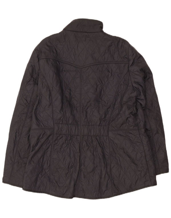 Jaqueta acolchoada feminina Barbour UK 14 grande preta