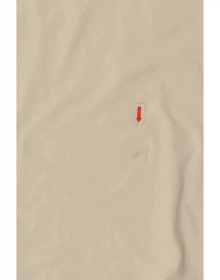 Nike feminino Dri Fit Top manga 3/4 Reino Unido 12 médio branco poliéster
